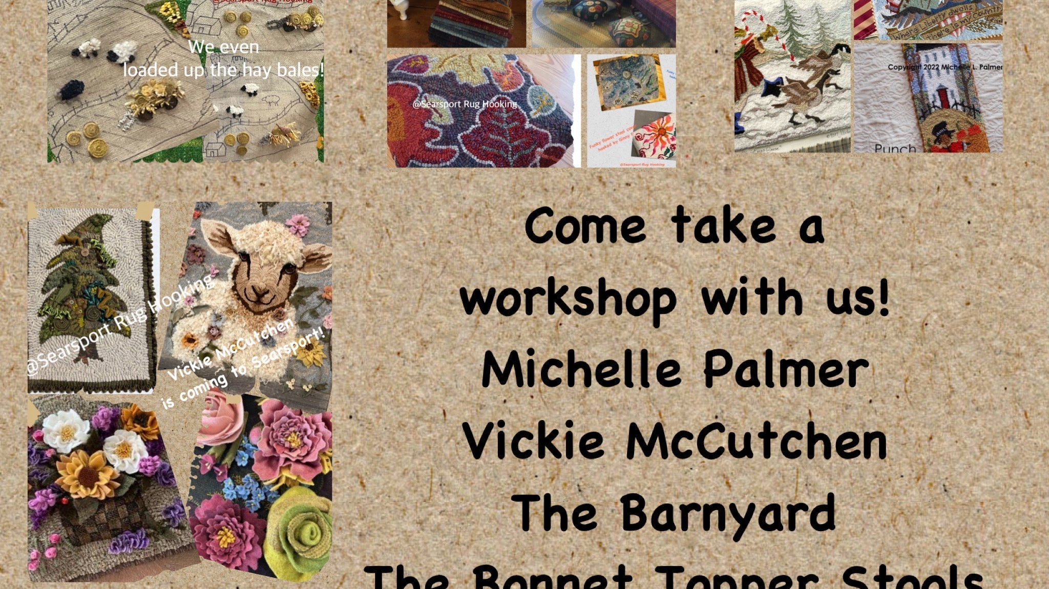 Don't Miss These Upcoming Workshops at Searsport Rug Hooking