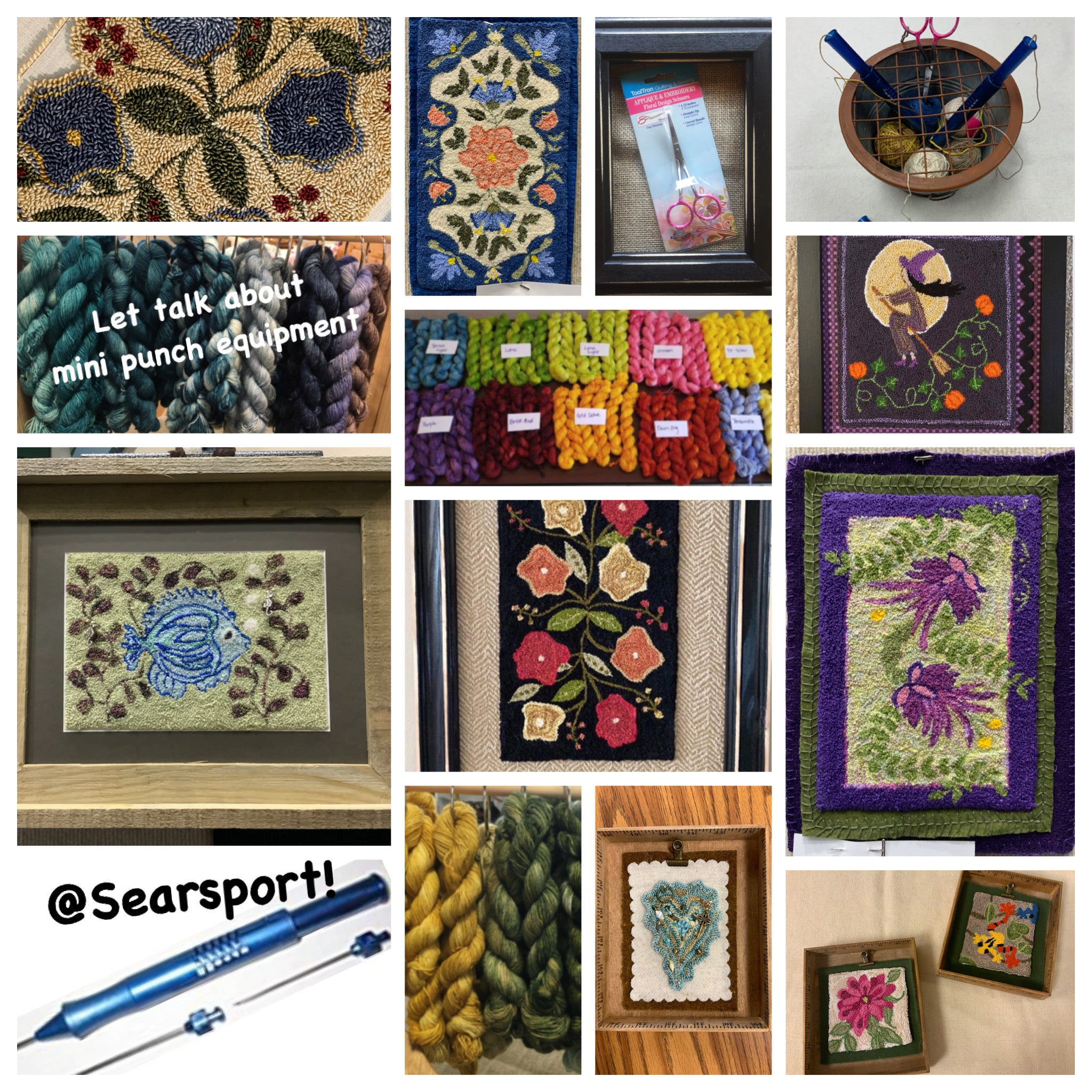 Let's Talk About Mini Punch SUPPLIES 2/25/23 – Searsport Rug Hooking