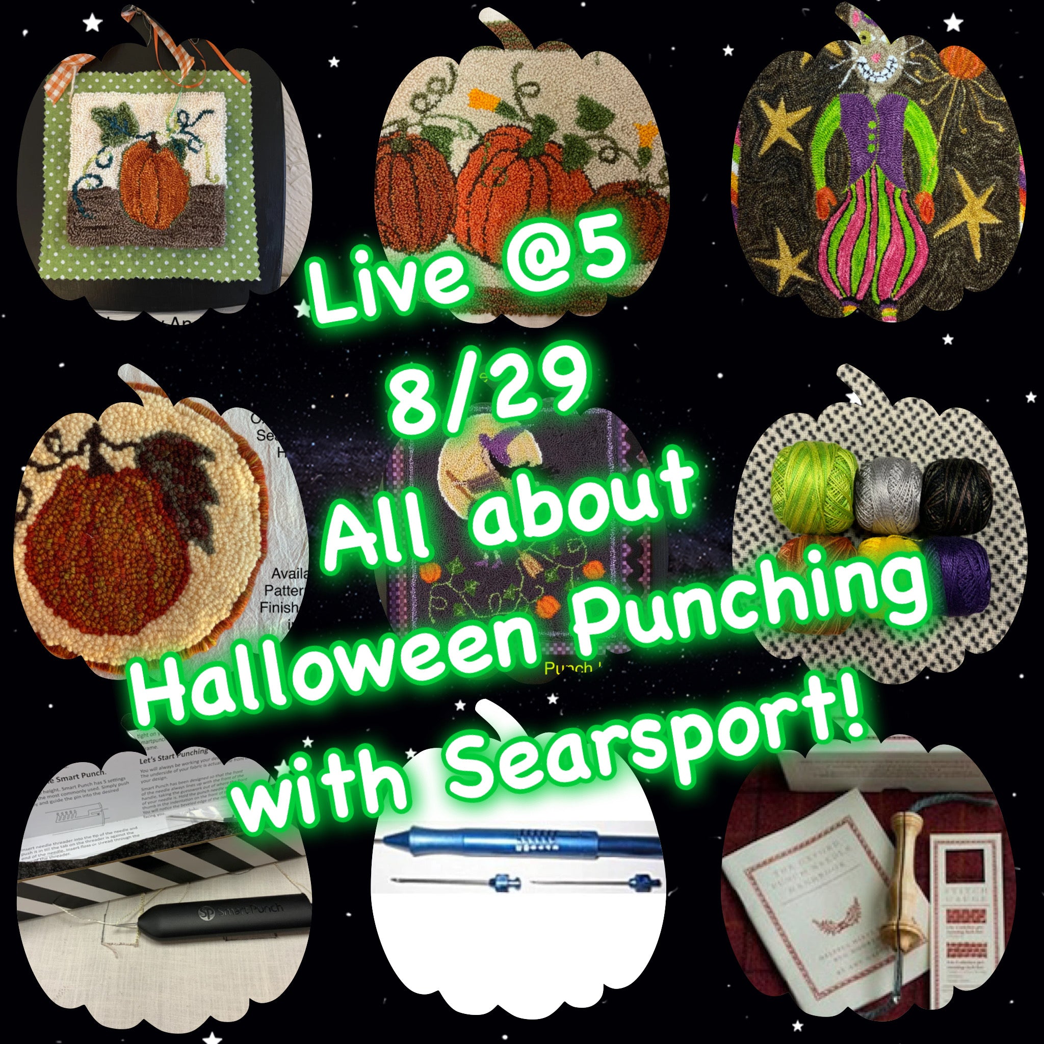 Punching for Halloween Live 5 o’clock THURSDAY