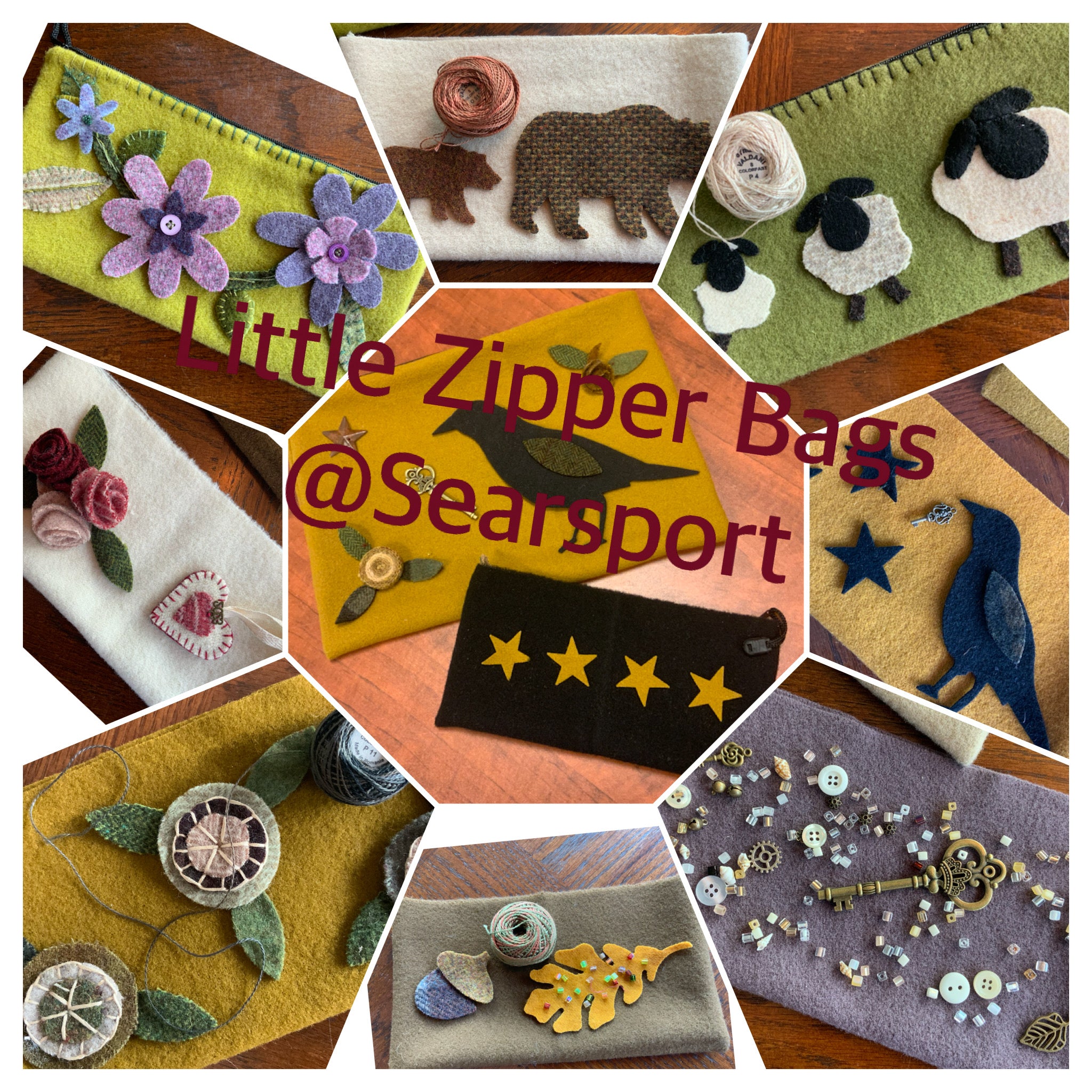 Zipper Bags and Kits Searsport Rug Hooking