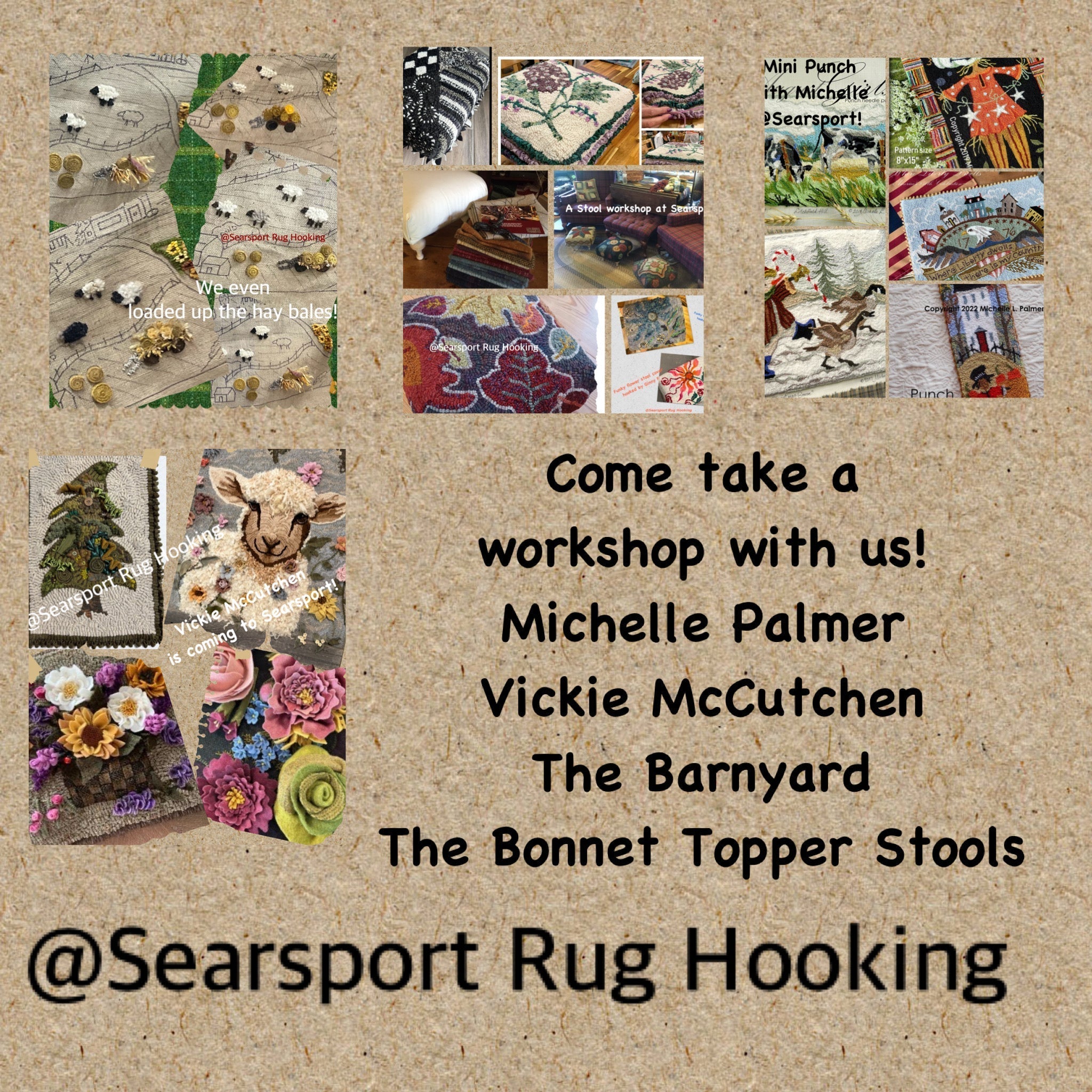 Don't Miss These Upcoming Workshops at Searsport Rug Hooking