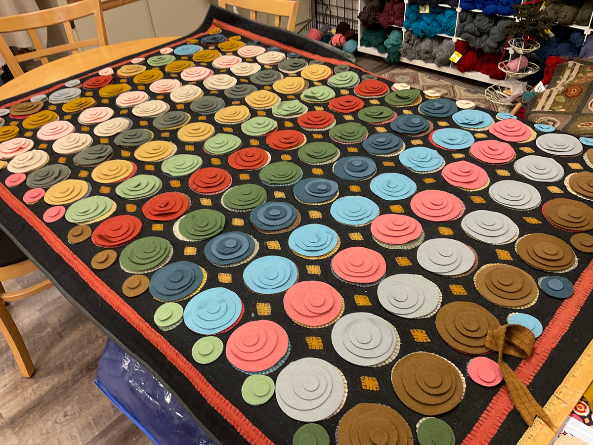 Penny Rug Class The BIG Penny Rug Collection – Searsport Rug Hooking