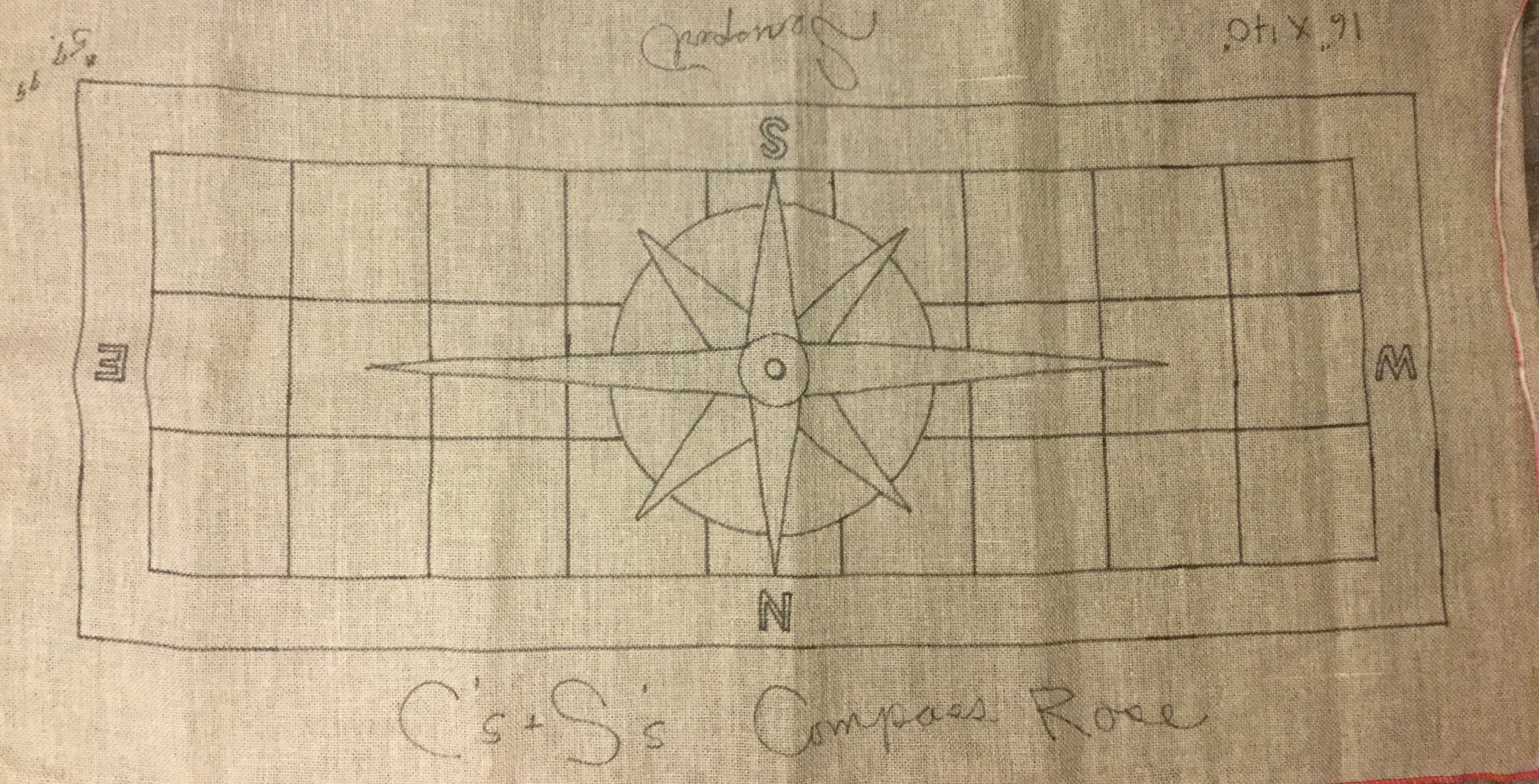 Compass Rose Table runners – Searsport Rug Hooking