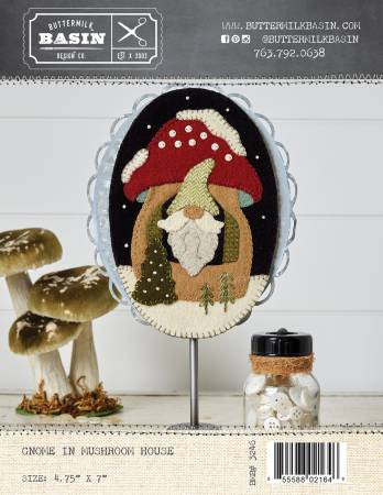 Gnome in mushroom house