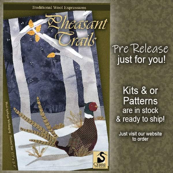 Pheasant Trails Cranes Designs Newest Design!