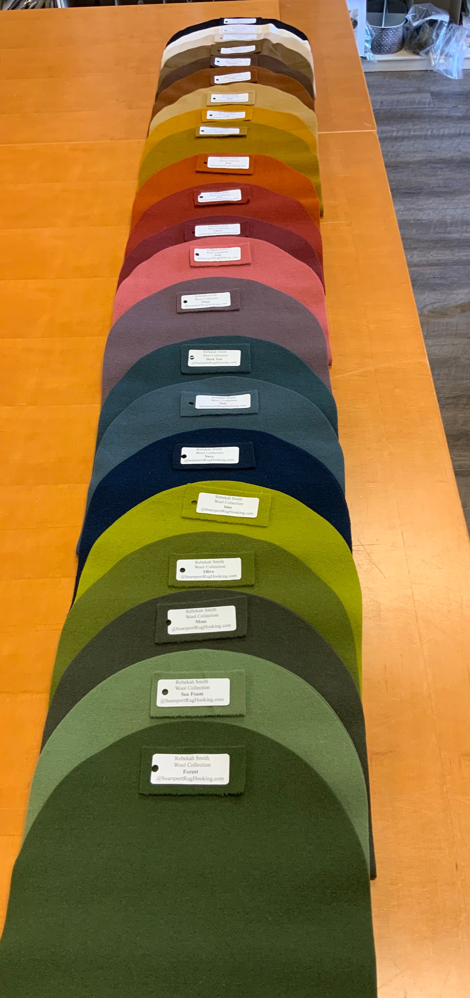 36 or 48 inch Pre Cut Rounded Runner Searsport Rug Hooking