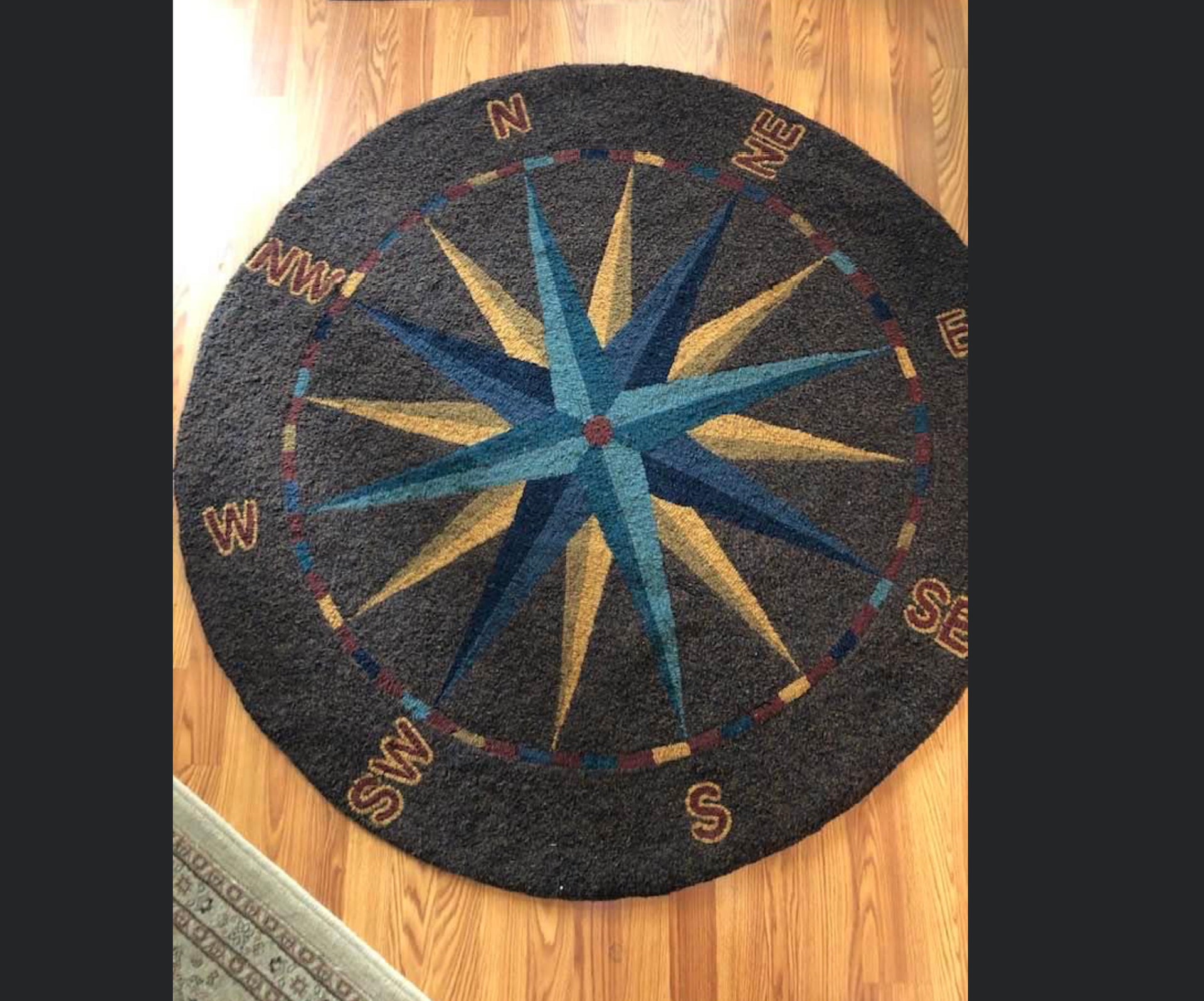Large Compass Rose – Searsport Rug Hooking