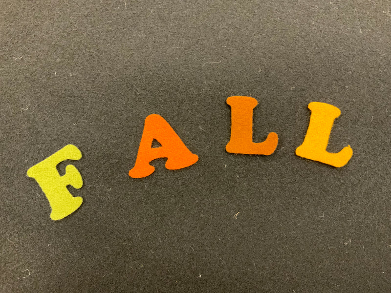 Pre cut "Fall" Letters