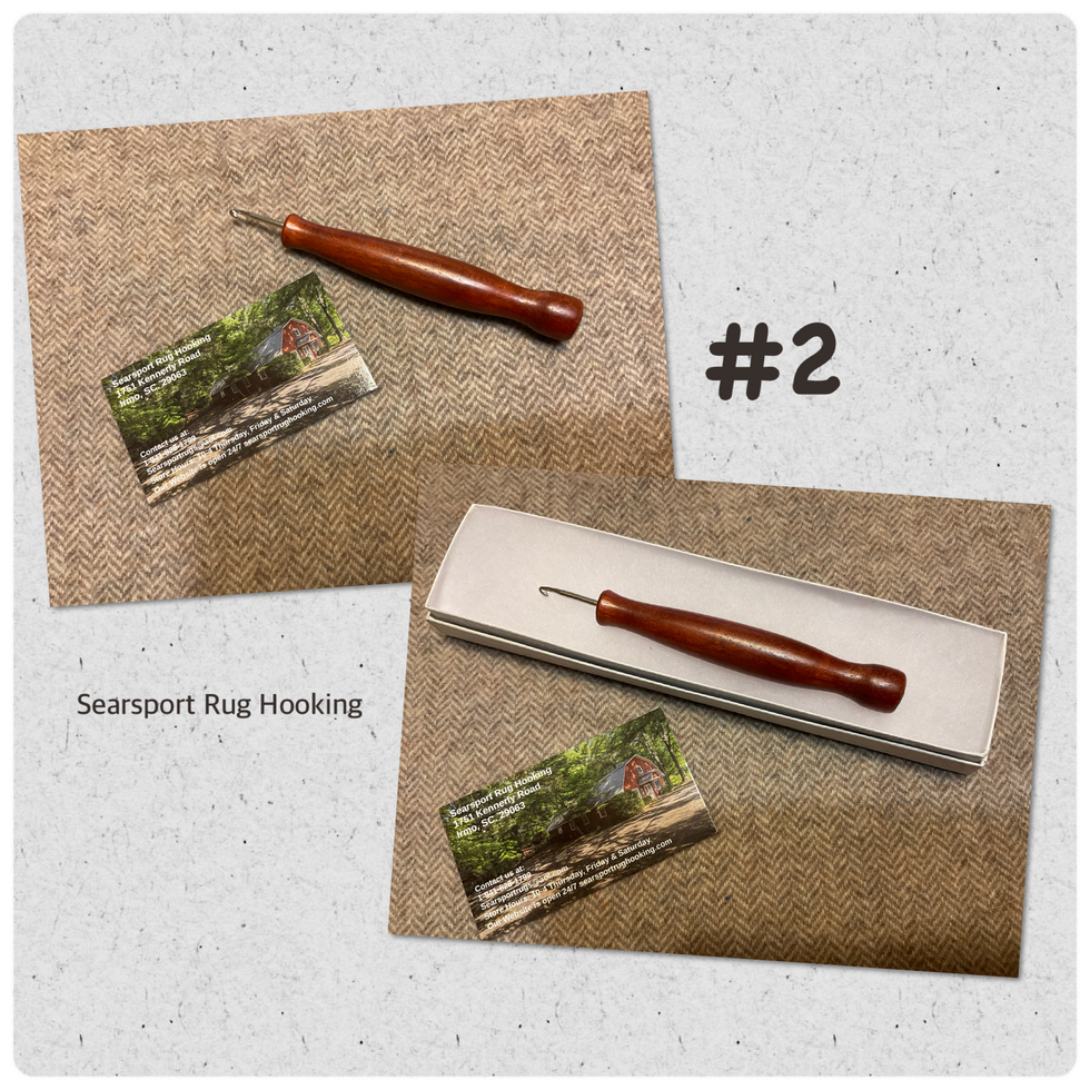 Ergo Rug Hook Hand turned Rug Hooks – Searsport Rug Hooking