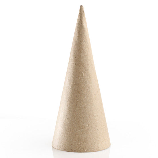 7 inch Paper Mache cone