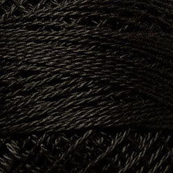 8123 Brown Black Dark Pearl Cotton size #8
