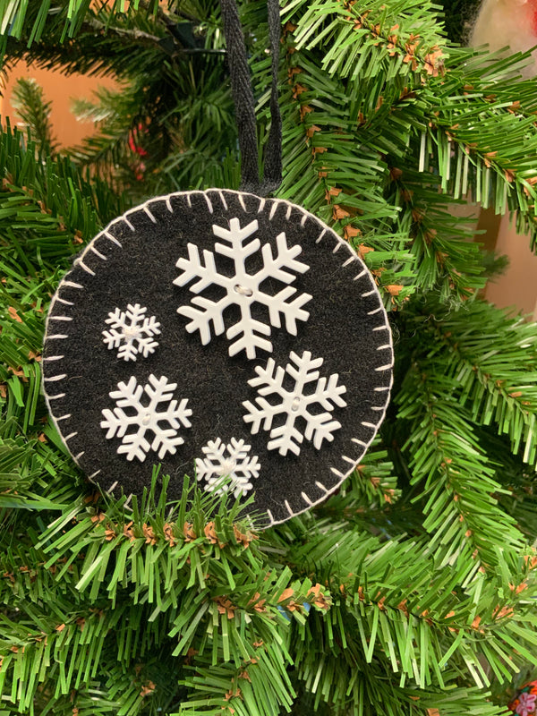 Snow Flake Penny Ornaments