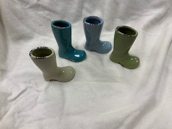 4 inch ceramic Boots set of four