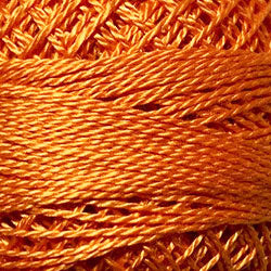 204 Bright Orange Coral Pearl Cotton size #8