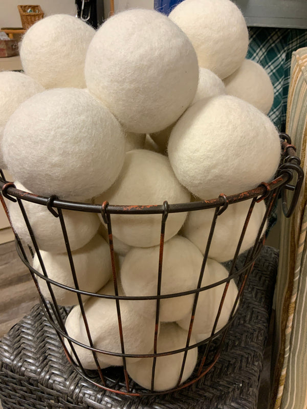Wool Snow Balls with Hangers