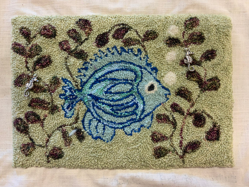 Punch Needle Rug Hooking Pillow - Basics and Free Pattern
