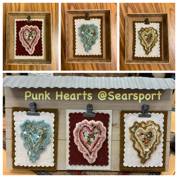Mini Punch Heart Post Card Kits