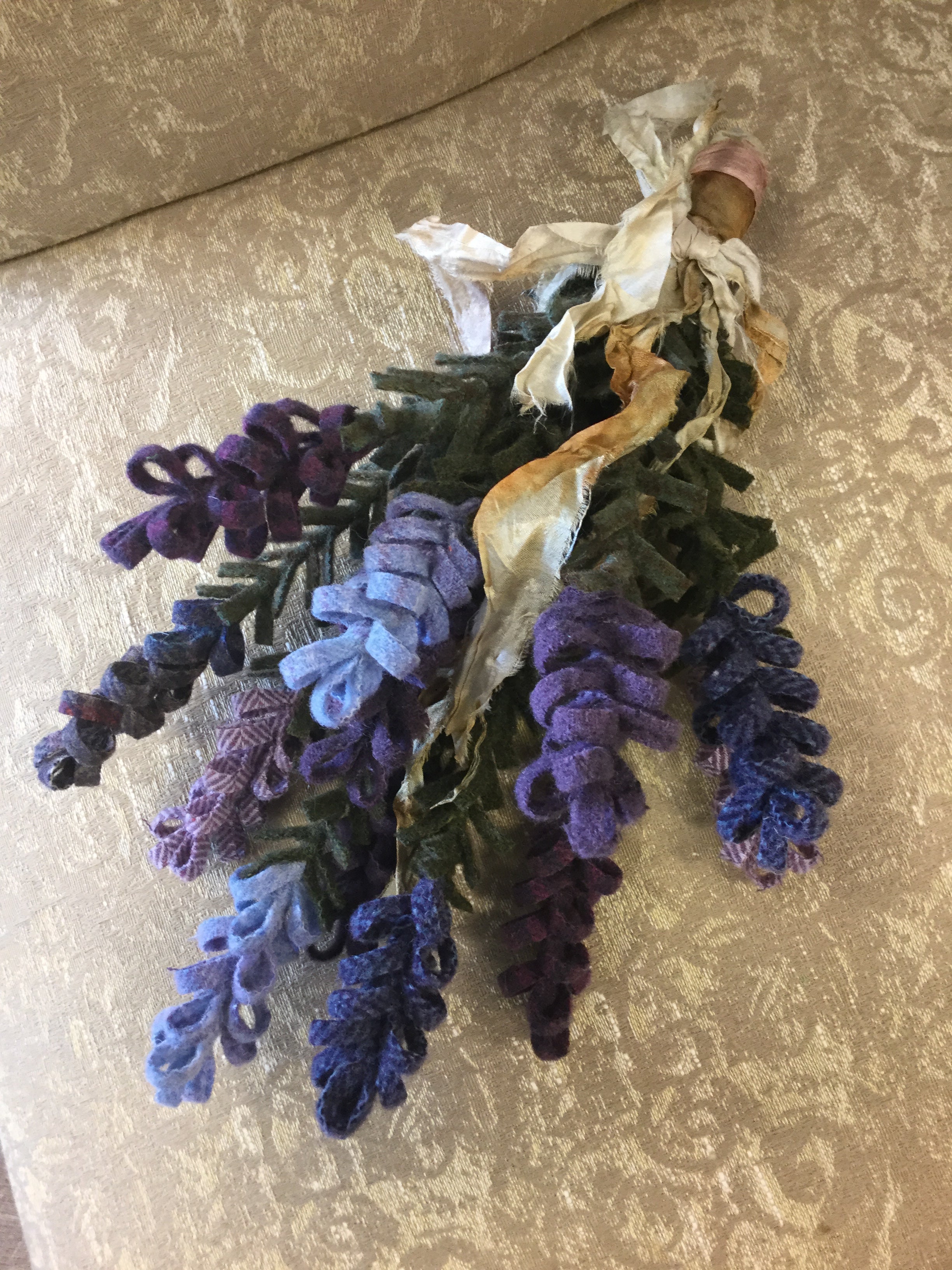 Lavender to Lilacs Wool Bundles Searsport Rug Hooking