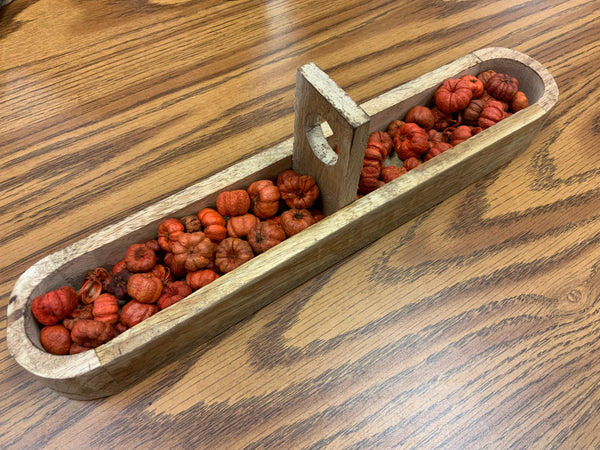 Dried tiny pumpkin pods