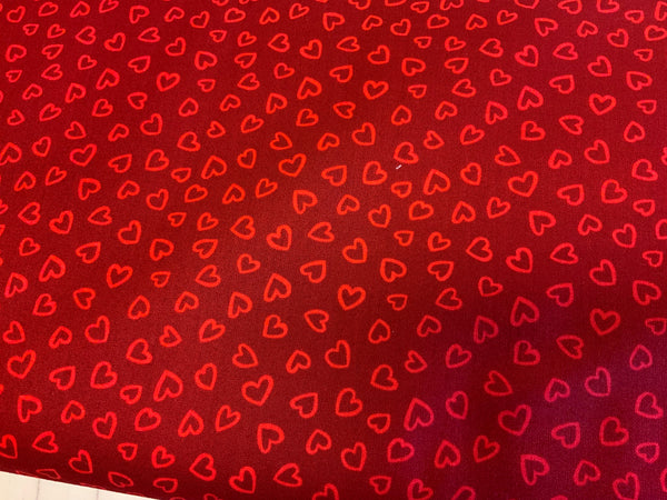 Charming Hearts Cotton Fabric