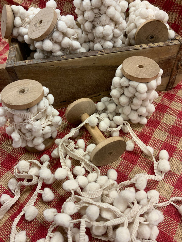 Small Spool With Pompoms