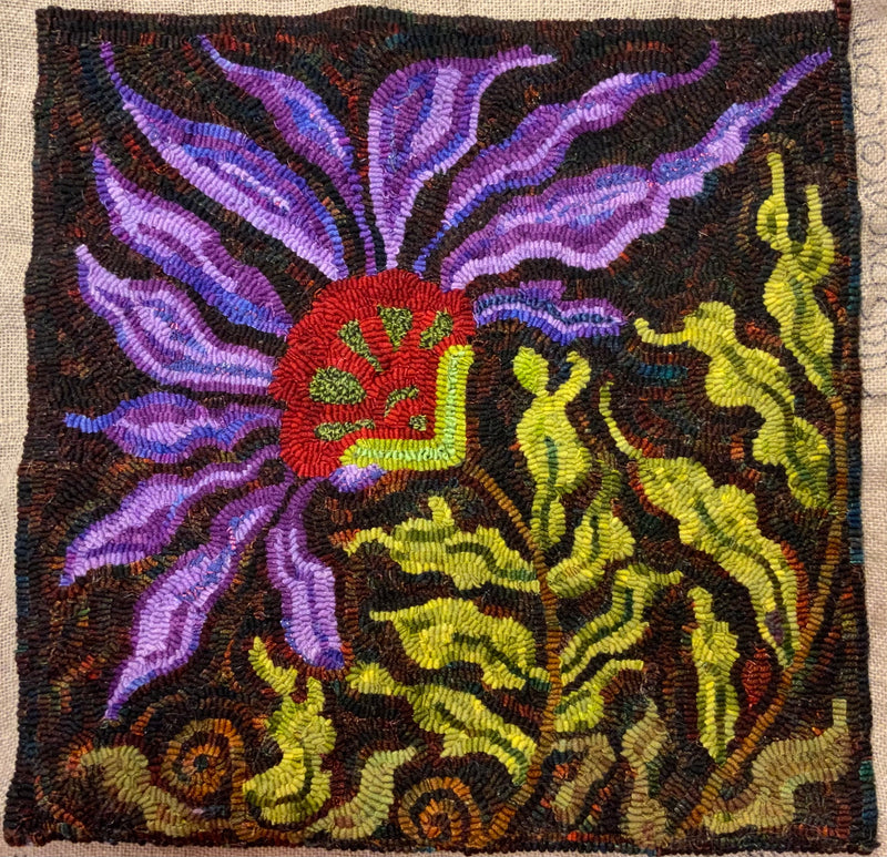 Small Funky Flower  18x18