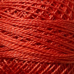 65 Orange Red Pearl Cotton #8