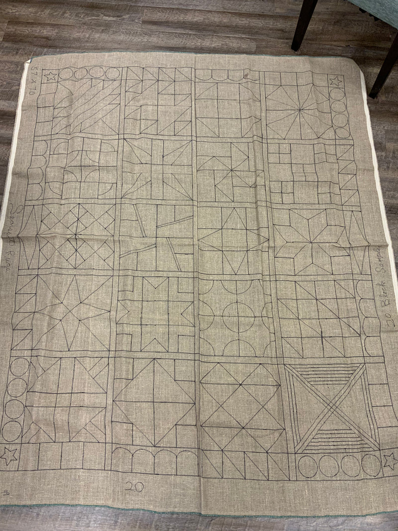 20 Block Geometric Quilt Design
