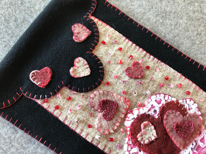 Sweet Hearts Scalloped Banner