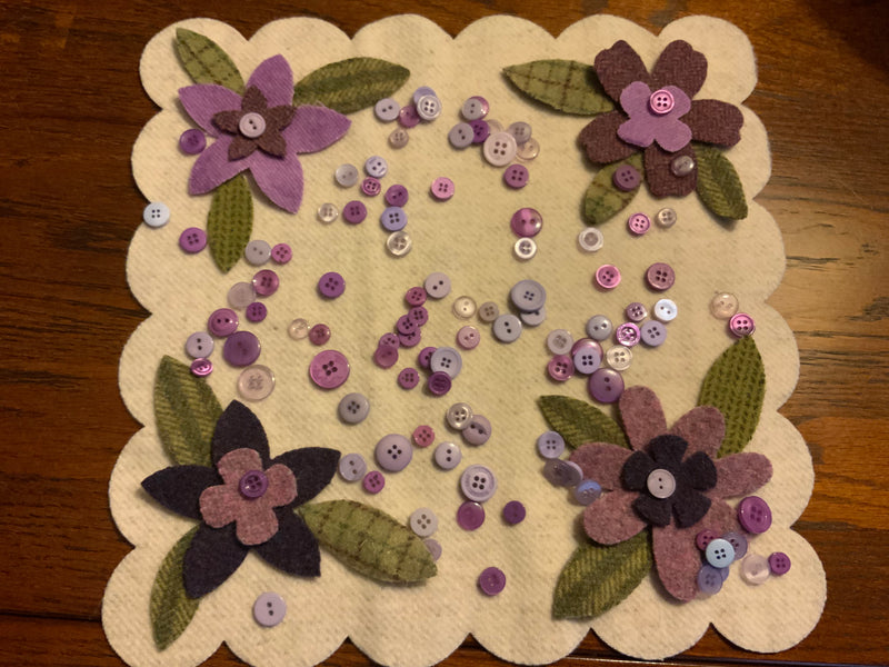 Buttons, Blossoms and Leaves