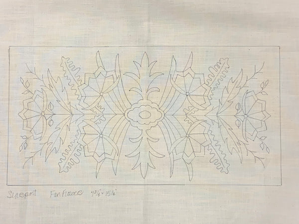 SRH Mini Punch Needle Pattern Fan Flower 8 x 16