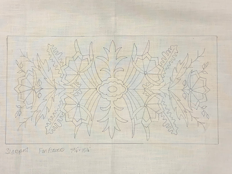 SRH Mini Punch Needle Pattern Fan Flower 8 x 16