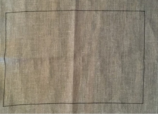 56X64 linen blank with lines