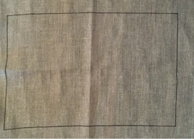 8X18 linen blank with lines