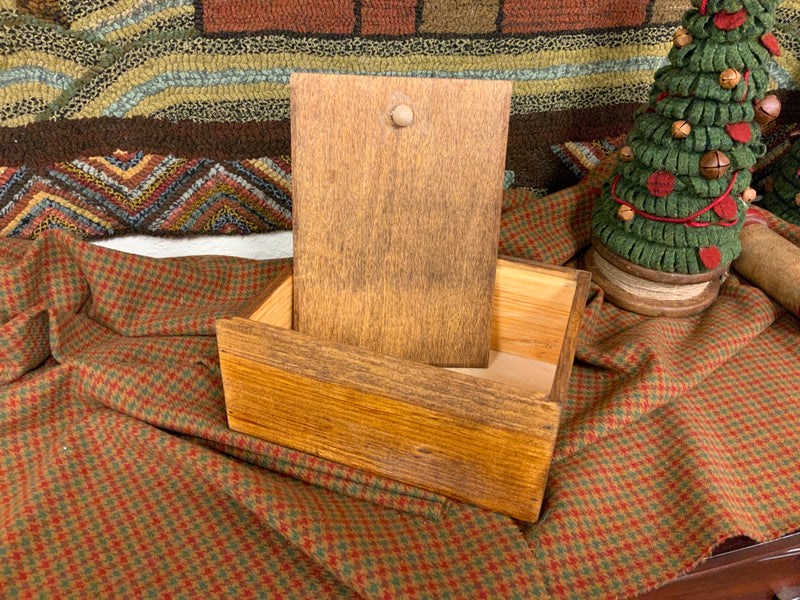 Stained Wooden Ditty Box